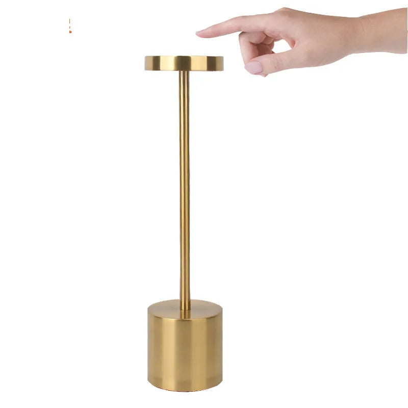 Rechargeable Table Lamp Cordless LED Touch Desk Lamp 3 Color Dimmable Portable Bedside Light for Bedroom Restaurant Office Decor