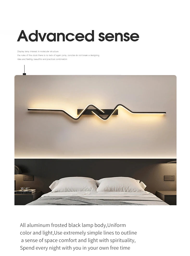 Modern Stairs Wall Light Nordic Living Room lights For Wall Sconce Ceiling Light Home Decor Lighting Fixtures Long Decor ghts