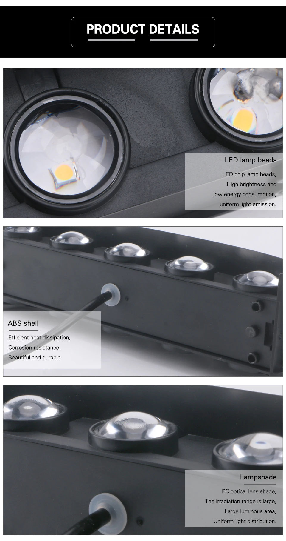 Up and Down LED Wall Lamp Waterproof Interior Wall Light For Bedroom Living Room Corridor Indoor Outdoor Lighting