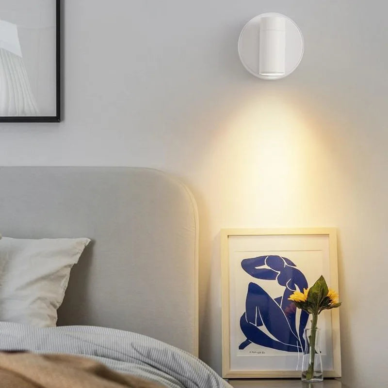 Magnetic USB Rechargeable LED Wall Light – Cordless Touch-Control Reading Lamp for Bedside Use