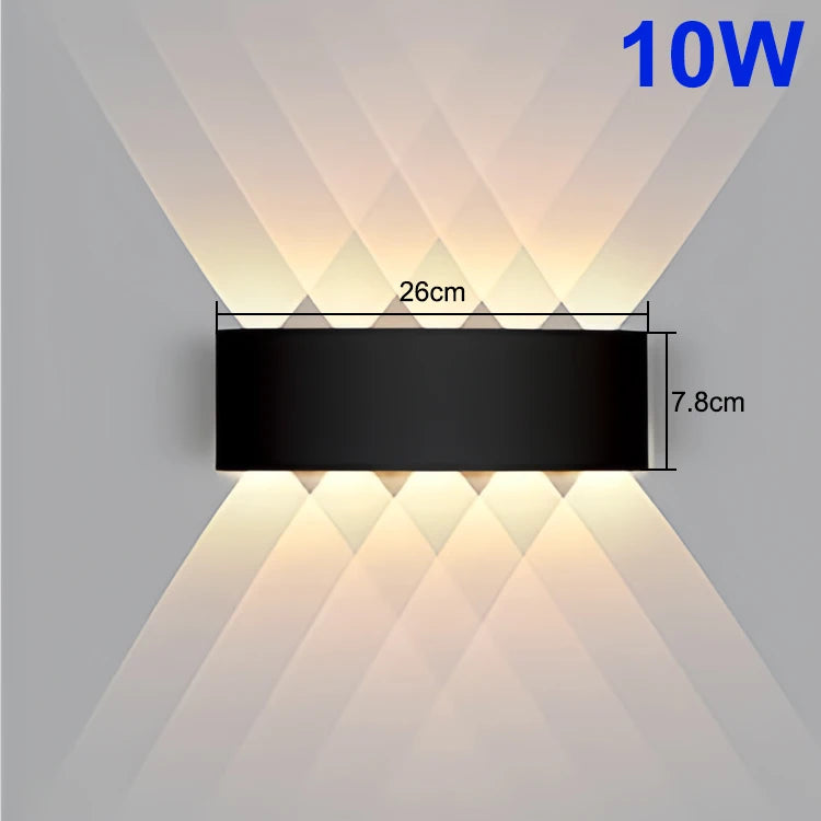 Waterproof Up-Down LED Wall Lamp – Indoor/Outdoor Wall Light for Bedroom, Living Room & Corridor