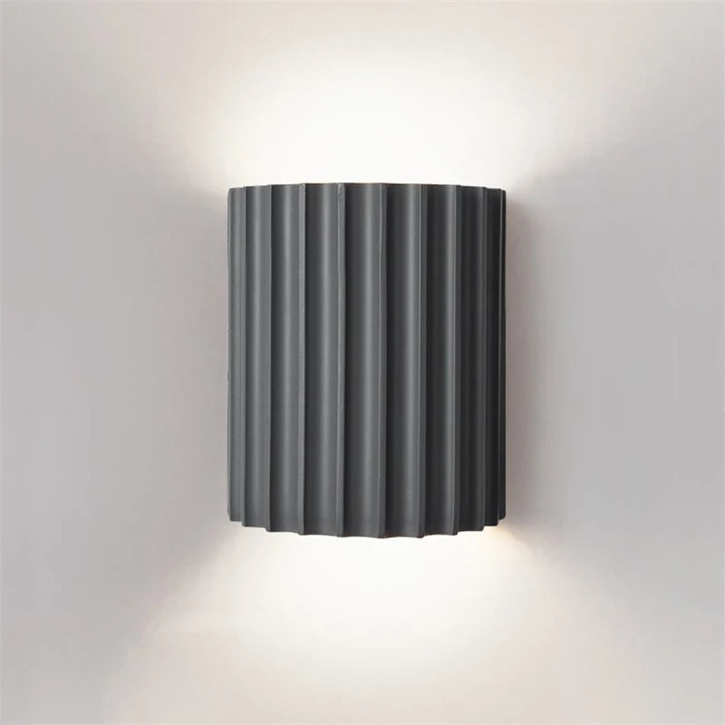 Nordic Modern Resin Wall Lamp Indoor Wall Lighting Bedroom Bedside Lamp Household Background Decoration Living Room Wall Light