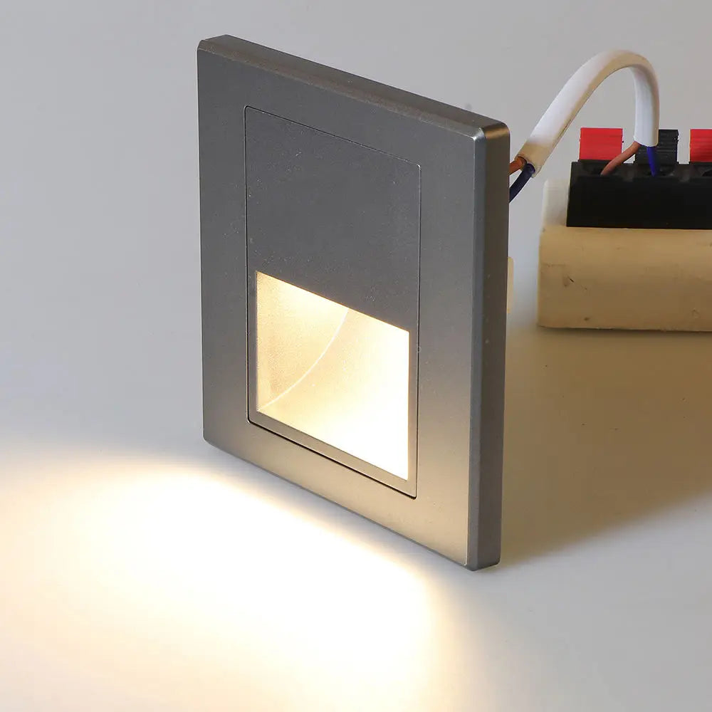 PIR Motion Detector Light Sensor LED Lights AC 110V-220V Recessed Staircase Bedroom Wall Lamp LED Night Light
