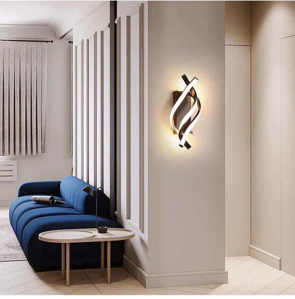Modern LED Wall Lamp Home Line Decoration Wall Lamp Living Room Background Wall Bedroom Headboard Lighting Indoor lighting