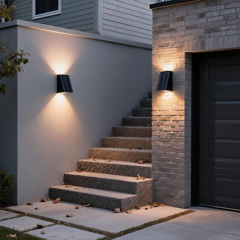 Shenzhi Tech Solar Wall Lamp LED Up Down Light for Home Garden Yard Decor