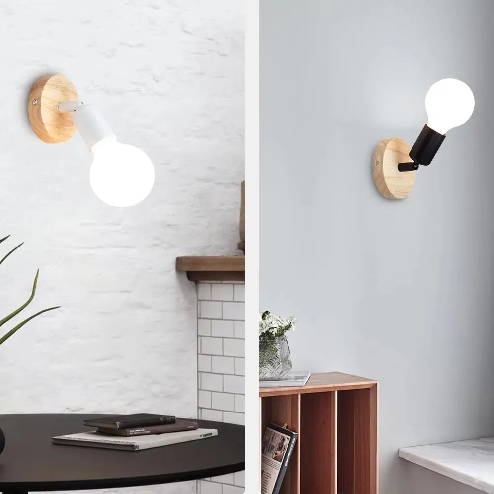 Vintage Retro Industrial Wall Lamp Sconce – E27 Wall Light for Dining Room & Bedroom Decor