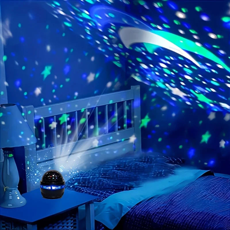 LED Starry Sky Night Lights USB Star Moon Projector Lamp 5V For Home Room Atmosphere Decorations