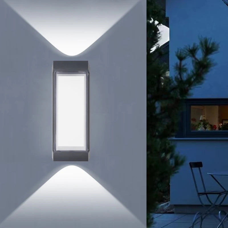 Modern LED waterproof Up Down wall lamp outdoor and indoor wall light courtyard porch corridor bedroom wall sconce AC85-265