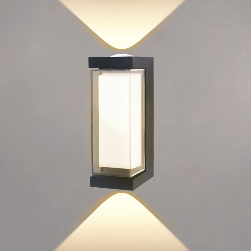 Modern LED waterproof Up Down wall lamp outdoor and indoor wall light courtyard porch corridor bedroom wall sconce AC85-265