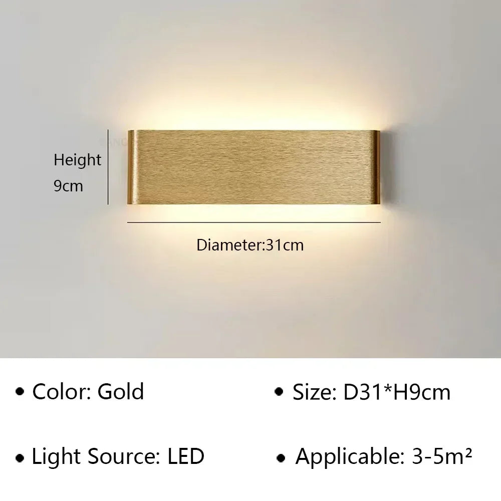 Modern LED Wall Lamp – Indoor Wall Sconce for Bedside, Stairs, Living Room & Bathroom