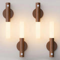 Night Light Motion Sensor Night Lights Rechargeable Wall Sconces Magnetic Wall Lights Wooden Wall Lighting for Bedroom Stair