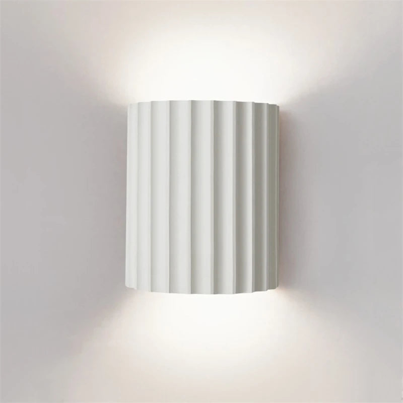 Nordic Modern Resin Wall Lamp Indoor Wall Lighting Bedroom Bedside Lamp Household Background Decoration Living Room Wall Light