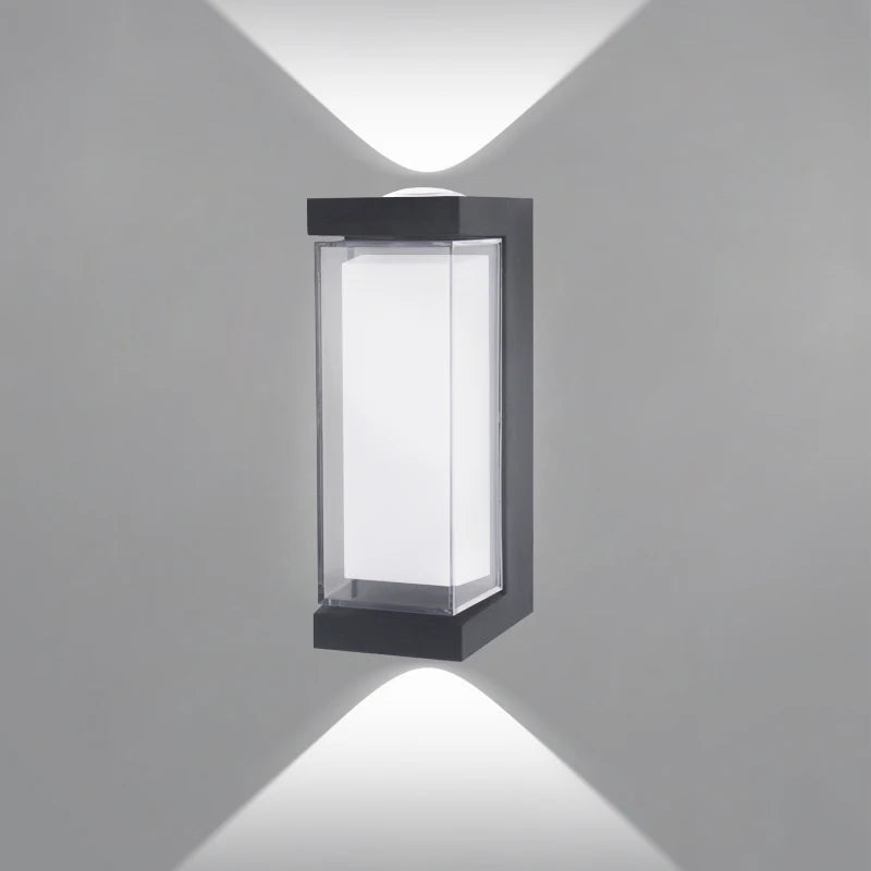 Waterproof LED Up-Down Wall Sconce – Indoor/Outdoor Modern Wall Light for Porch, Courtyard & Corridor