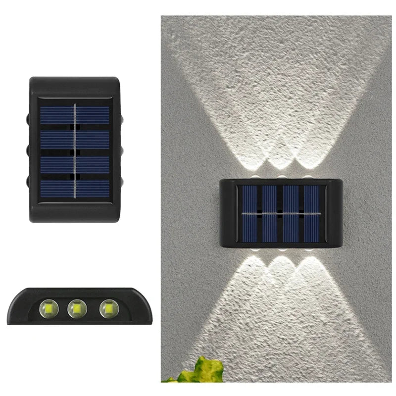 Solar LED Dusk-to-Dawn Fence Light – Waterproof Outdoor Wall Lamp for Garden, Porch & Walkway