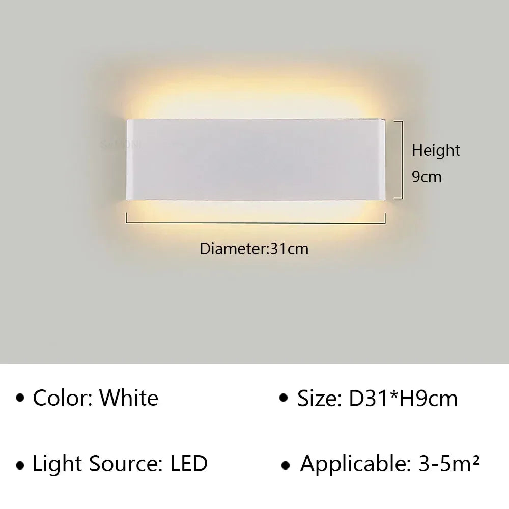 Modern LED Wall Lamp – Indoor Wall Sconce for Bedside, Stairs, Living Room & Bathroom