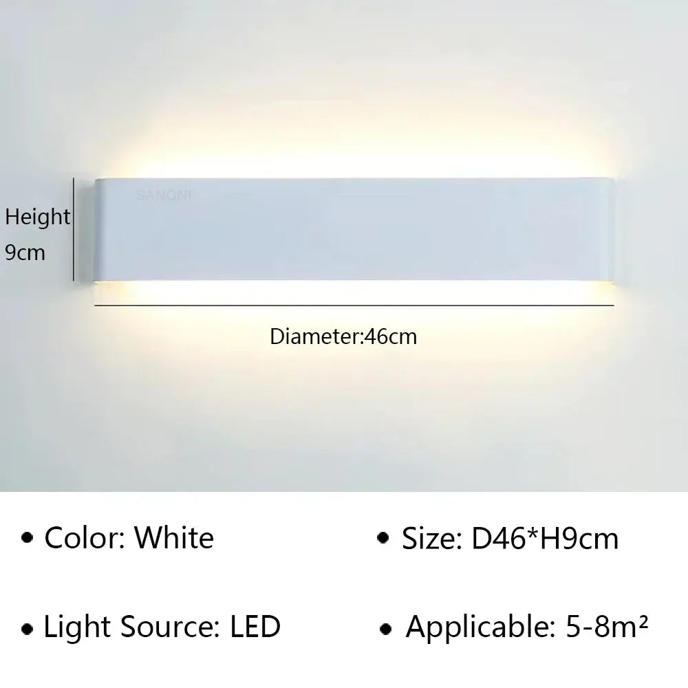 Modern LED Wall Lamp – Indoor Wall Sconce for Bedside, Stairs, Living Room & Bathroom
