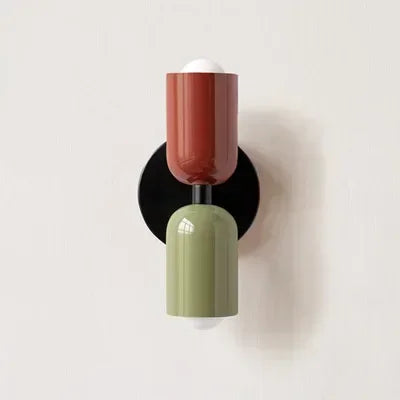 Colorful Macaron Wall Lamp – Nordic LED Wall Light for Kids Room, Corridor & Living Room Decor