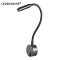 Bedside Working Study Reading Lamp Wall Lamp Sconces 3W LED Book Lamp Wall Night Light Fixtures Spot LED EU US Plug Cord