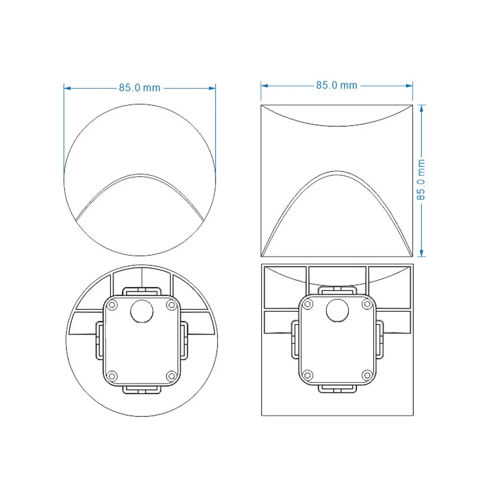 Outdoor Lighting Recessed Wall Lamp Waterproof IP65 3W Led Embedded  Step&Stair Balcony Porch Aisle Yard Outside Night Light