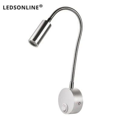3W LED Wall-Mounted Reading Lamp – Bedside Book Light with Plug-In Cord for Study & Bedroom