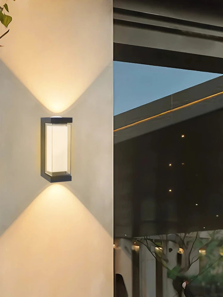 Modern LED waterproof Up Down wall lamp outdoor and indoor wall light courtyard porch corridor bedroom wall sconce AC85-265