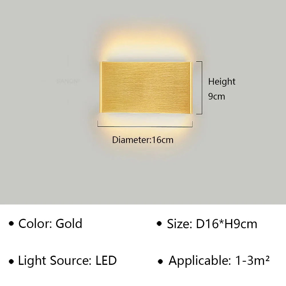 Modern LED Wall Lamp – Indoor Wall Sconce for Bedside, Stairs, Living Room & Bathroom