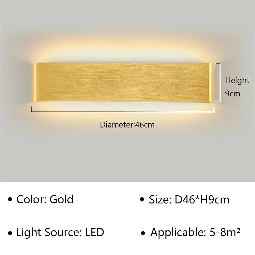 Modern LED Wall Lamp – Indoor Wall Sconce for Bedside, Stairs, Living Room & Bathroom