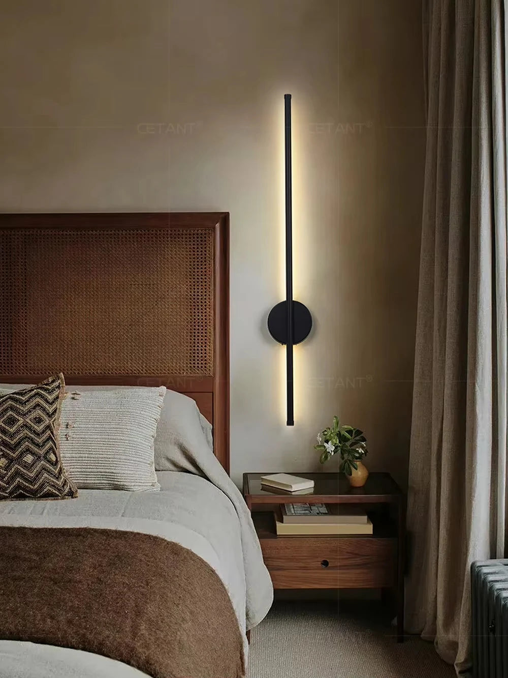 Magnetic Rechargeable 50 Wall Lamp Black Gold For Living Room Bedroom Hallway Study Stairwell Cloakroom LED Lighting Wiring Free
