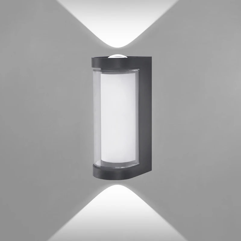 Waterproof LED Up-Down Wall Sconce – Indoor/Outdoor Modern Wall Light for Porch, Courtyard & Corridor