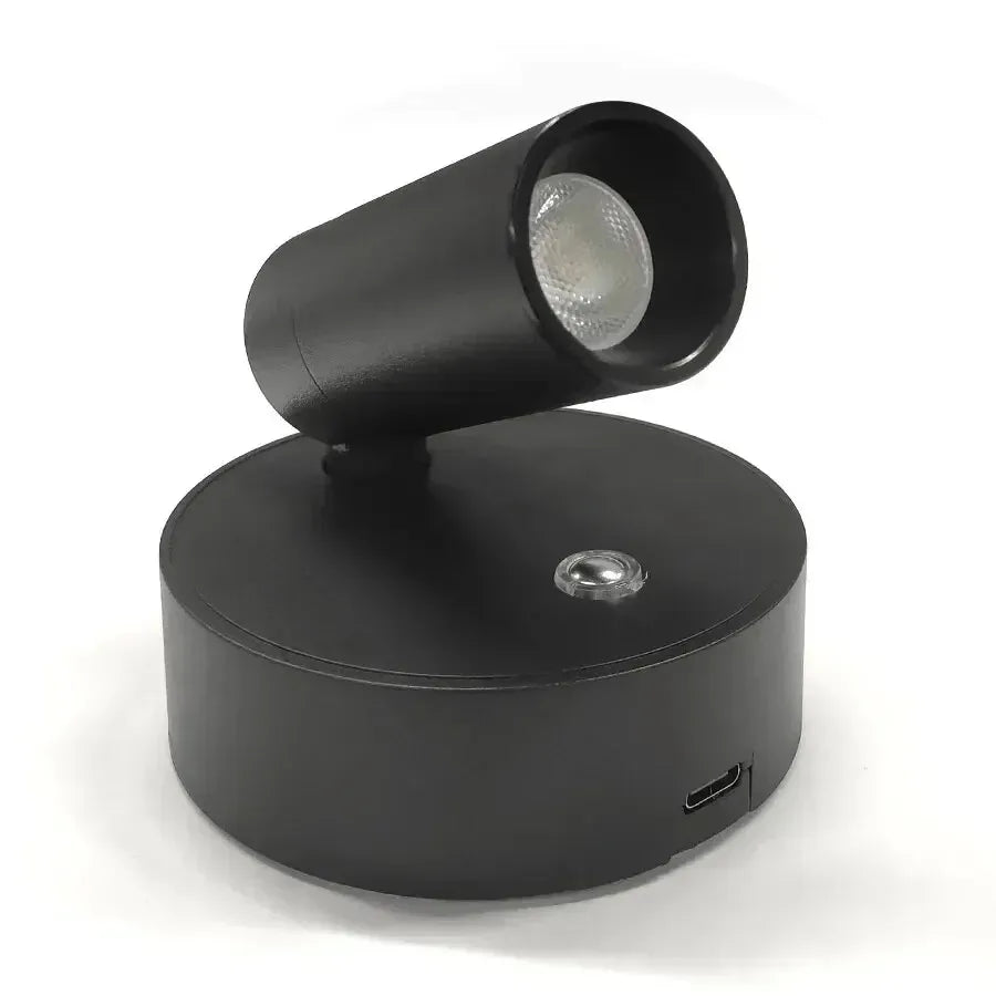 LED Light Magnetic USB Rechargeable Wall Light Spotlight Wireless No Punch Reading Light With Touch Switch Dimmable Bedside Lamp