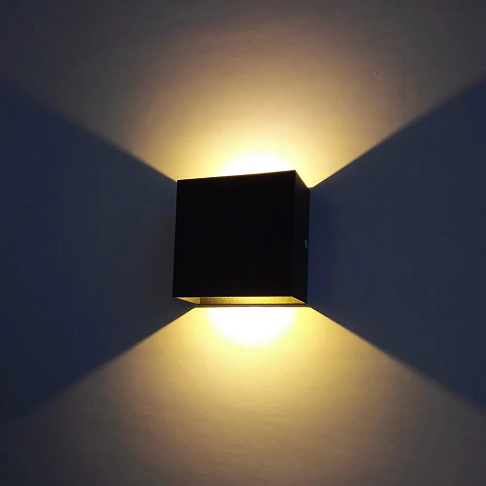 LED Wall Sconces 6W Modern Indoor Wall Lamp, White Up Down Wall Mount Lights for Living Room Hallway Bedroom Decor