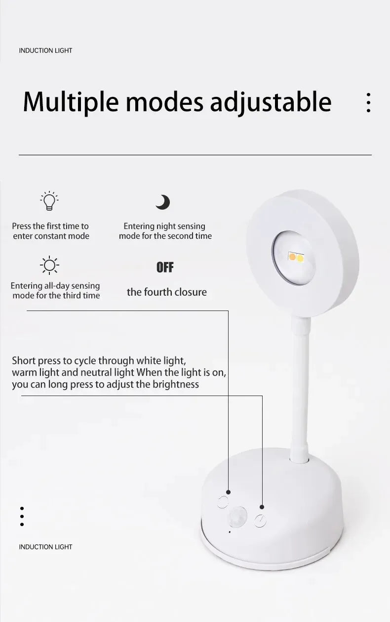 KFV Rechargeable Intelligent Human Sensing Wireless Wall Light Dimmable  3 Colors Led Spotlight for Lighting Paintings Pictures