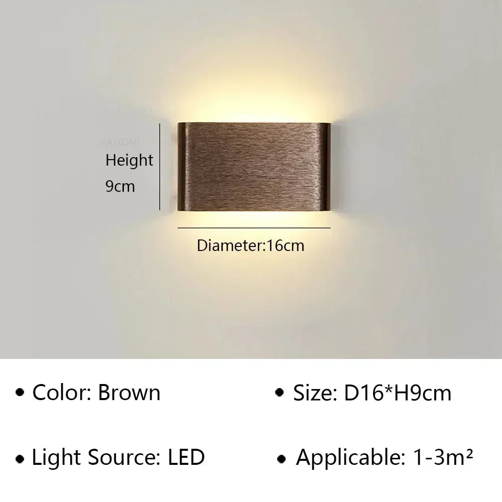 Modern LED Wall Lamp – Indoor Wall Sconce for Bedside, Stairs, Living Room & Bathroom