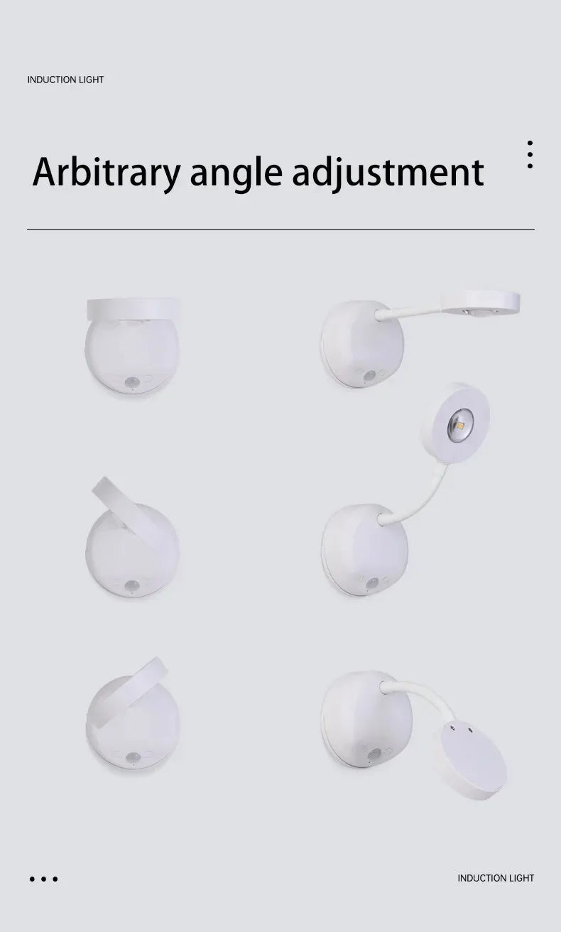 KFV Rechargeable Intelligent Human Sensing Wireless Wall Light Dimmable  3 Colors Led Spotlight for Lighting Paintings Pictures