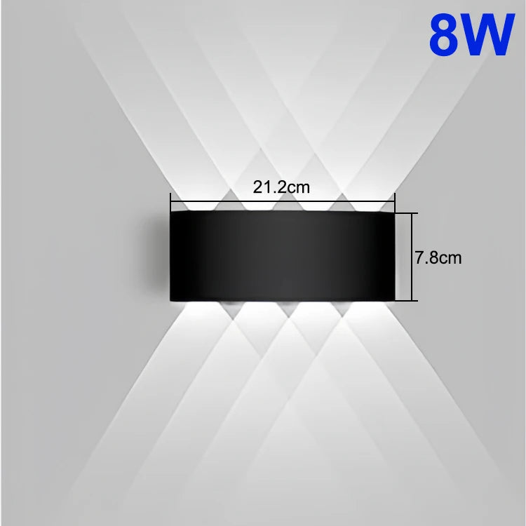 Waterproof Up-Down LED Wall Lamp – Indoor/Outdoor Wall Light for Bedroom, Living Room & Corridor