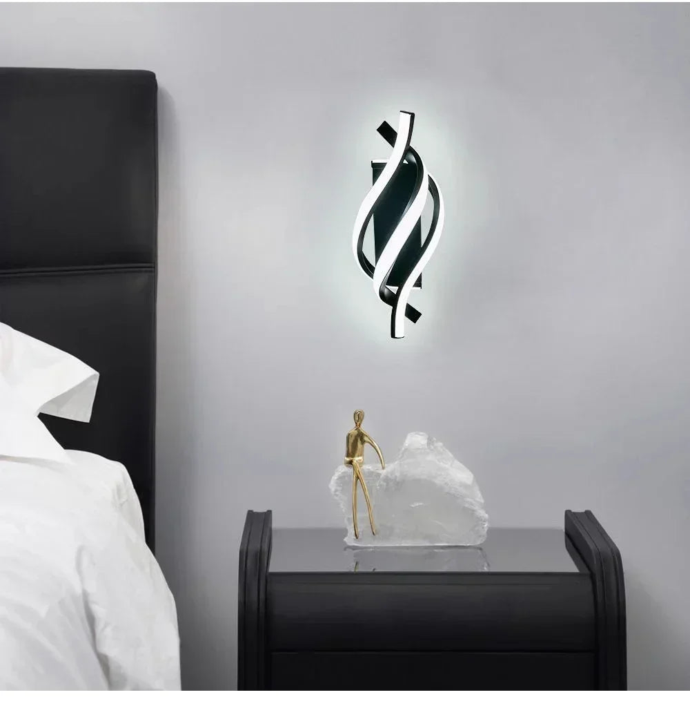 Modern LED Wall Lamp Home Line Decoration Wall Lamp Living Room Background Wall Bedroom Headboard Lighting Indoor lighting