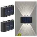 Solar LED Outdoor Wall Light Waterproof Dusk to Dawn Fence Lamp for Garden Yard Porch Pathway Patio Home Decor