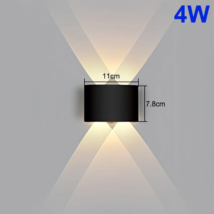 Waterproof Up-Down LED Wall Lamp – Indoor/Outdoor Wall Light for Bedroom, Living Room & Corridor