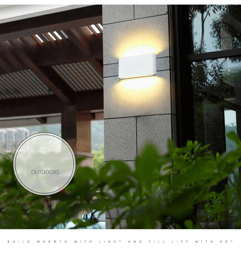 Nordic Wall Light  Aluminum IP65 Waterproof Indoor Wall Lamp Up Down Corridor Lights for Home Stairs Bedroom Bedside Lamps