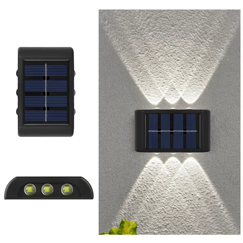 Solar LED Waterproof Wall Light – Dusk to Dawn Outdoor Fence Lamp for Garden, Patio & Pathway