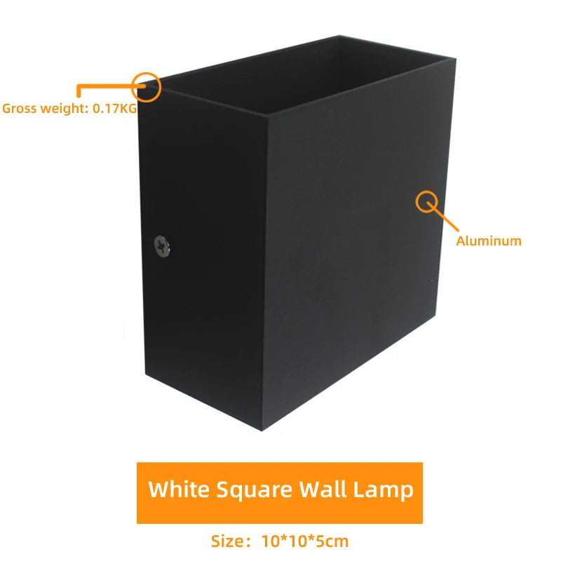 LED Wall Sconces 6W Modern Indoor Wall Lamp, White Up Down Wall Mount Lights for Living Room Hallway Bedroom Decor