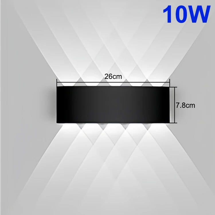 Waterproof Up-Down LED Wall Lamp – Indoor/Outdoor Wall Light for Bedroom, Living Room & Corridor