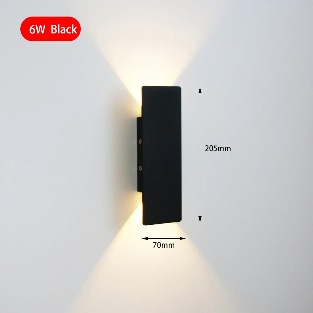 Modern Simple LED Wall Lamp 6W – Aluminium Indoor Wall Light for Bedroom, Living Room & Corridor