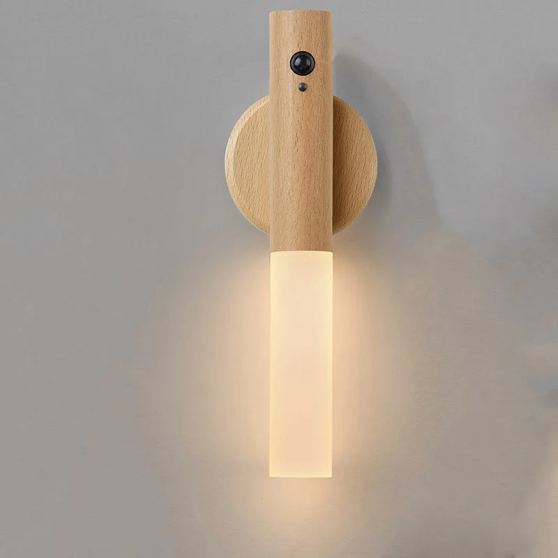Smart Motion Sensor Rechargeable Wall Light – Portable Magnetic LED Lamp for Hallway, Stairs & Cabinets