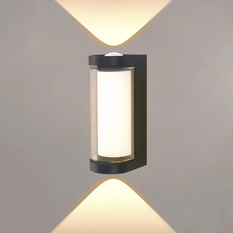 Waterproof LED Up-Down Wall Sconce – Indoor/Outdoor Modern Wall Light for Porch, Courtyard & Corridor