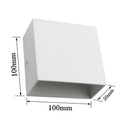 LED Wall Sconces 6W Modern Indoor Wall Lamp, White Up Down Wall Mount Lights for Living Room Hallway Bedroom Decor