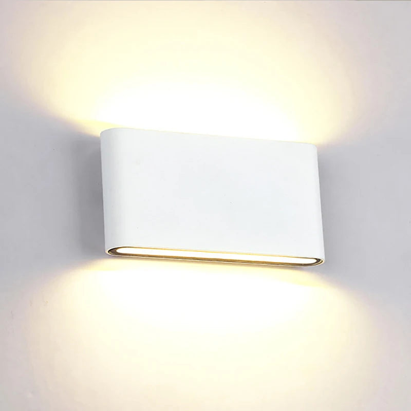 Nordic Waterproof IP65 Aluminium Wall Light – Up-Down LED Lamp for Stairs, Bedroom & Corridor