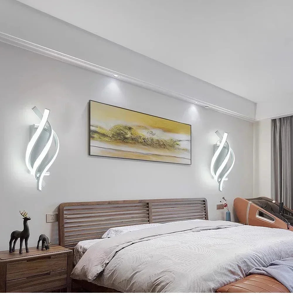 Modern LED Wall Lamp Home Line Decoration Wall Lamp Living Room Background Wall Bedroom Headboard Lighting Indoor lighting
