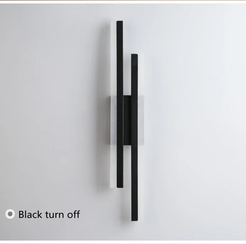 LED Bedroom Wall Lamp Wall Sconces Copper Line Pipe Acrylic Lampshade Indoor Lighting for Living Room Corridor Light Fixture
