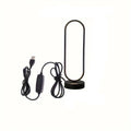 1PC Lamp Bedroom Ring Lamp Living Room Three-color Dimming Bedside Lamp LED Night Light